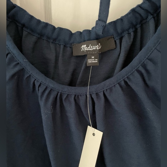 Madewell Twill Tie-Back Cutout Top - Picture 5 of 5